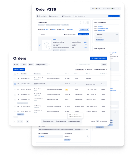 Full Control of Your CNC Machine Shop Customers and Payments